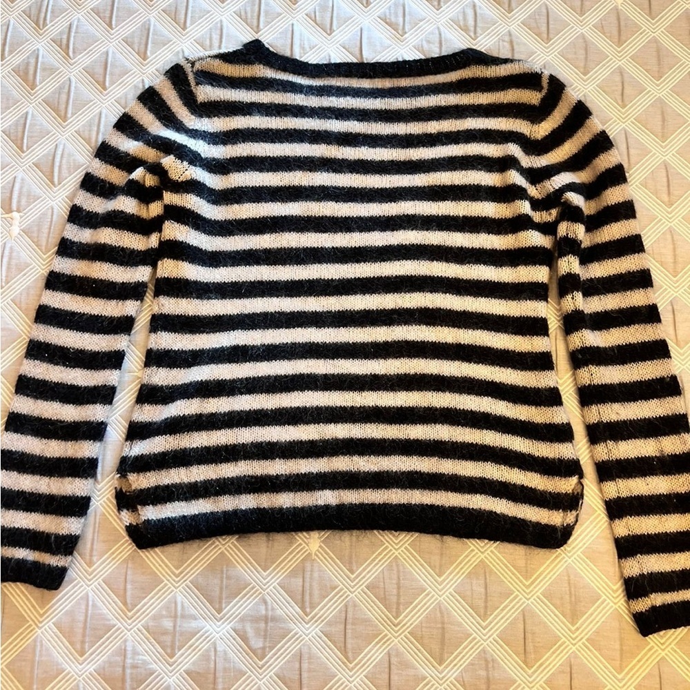 Day Birger et Mikkelsen Elegant Black and White Striped Women's Sweater|size XS - Picture 11 of 11